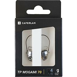 CAPERLAN Zaťažená hlavička shad TP Mogami 70 4 g/2 ks šedá