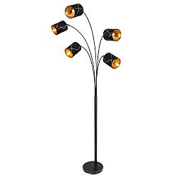 Sconto Stojacia lampa BEMMO 55 čierna/zlatá